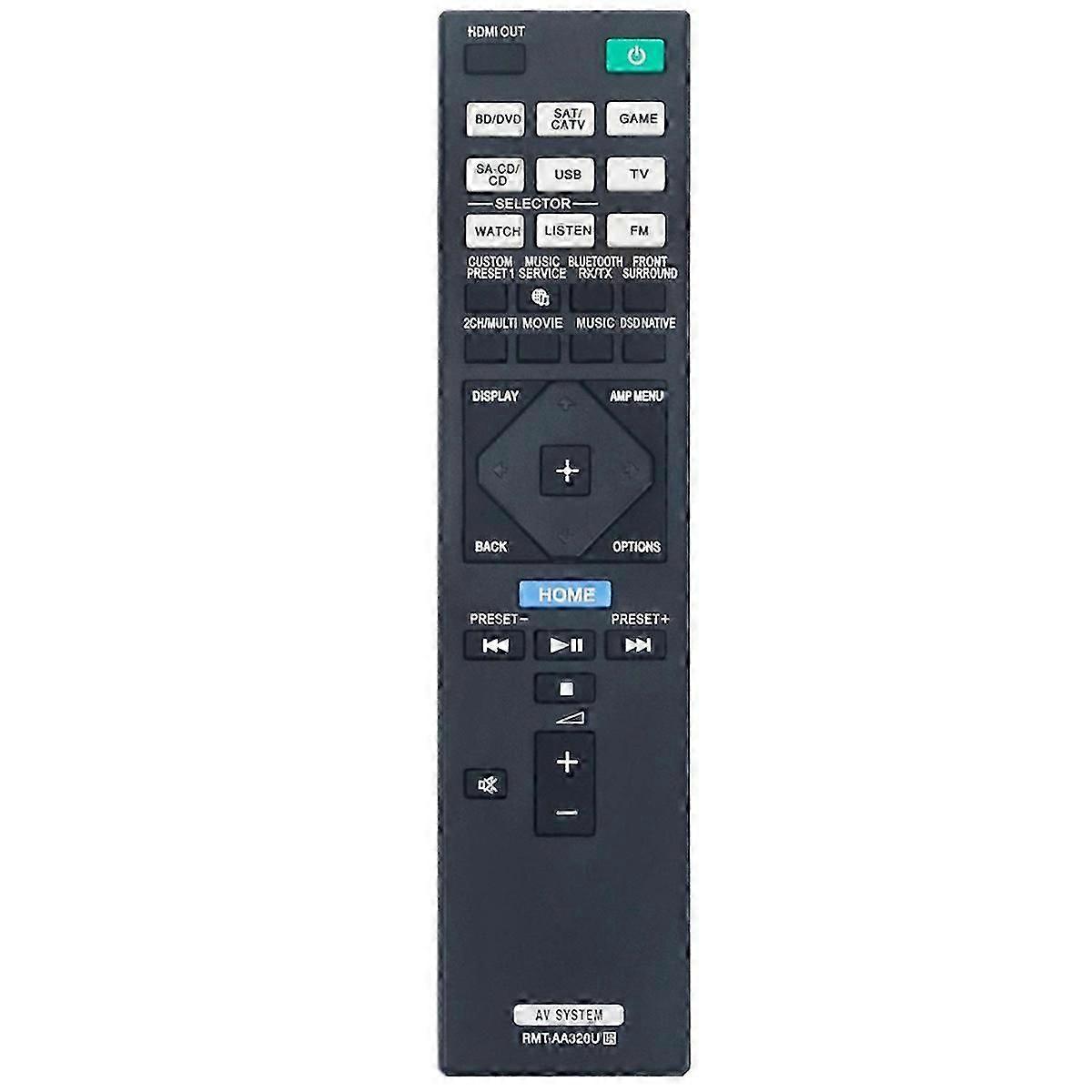 RMT-AA320U RMTAA320U Remote Control for Sony AV Receiver STR-ZA810ES