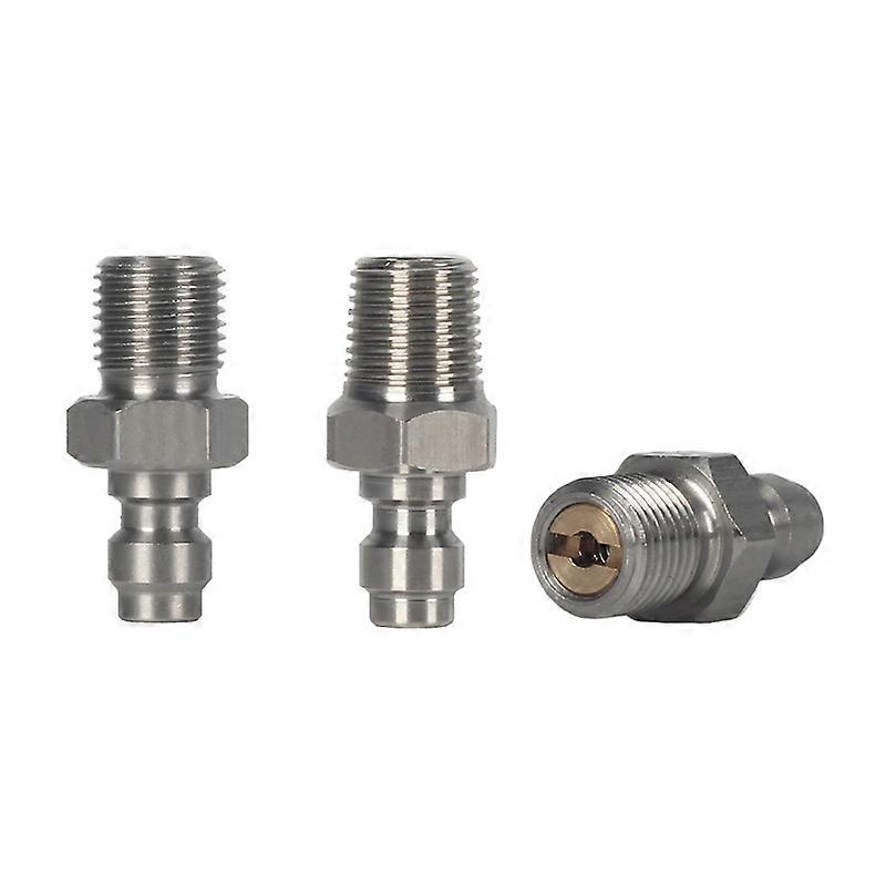 Male Connector 8MM Male Thread Quick Connect Valve PCP Filling With Valve M10x1 1/8NPT 1/8BSPP For High-pressure Pumps