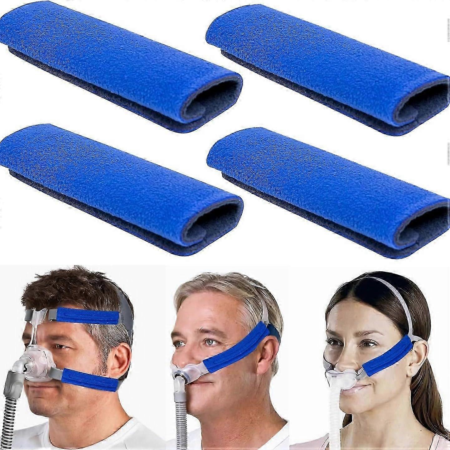 4pcs Nasal Cannula Cushions, Soft Nasal Oxygen Covers, Soft Cannula Ear Protector for Oxygen Users, Prevent Indentations Irritated Cheek Skin