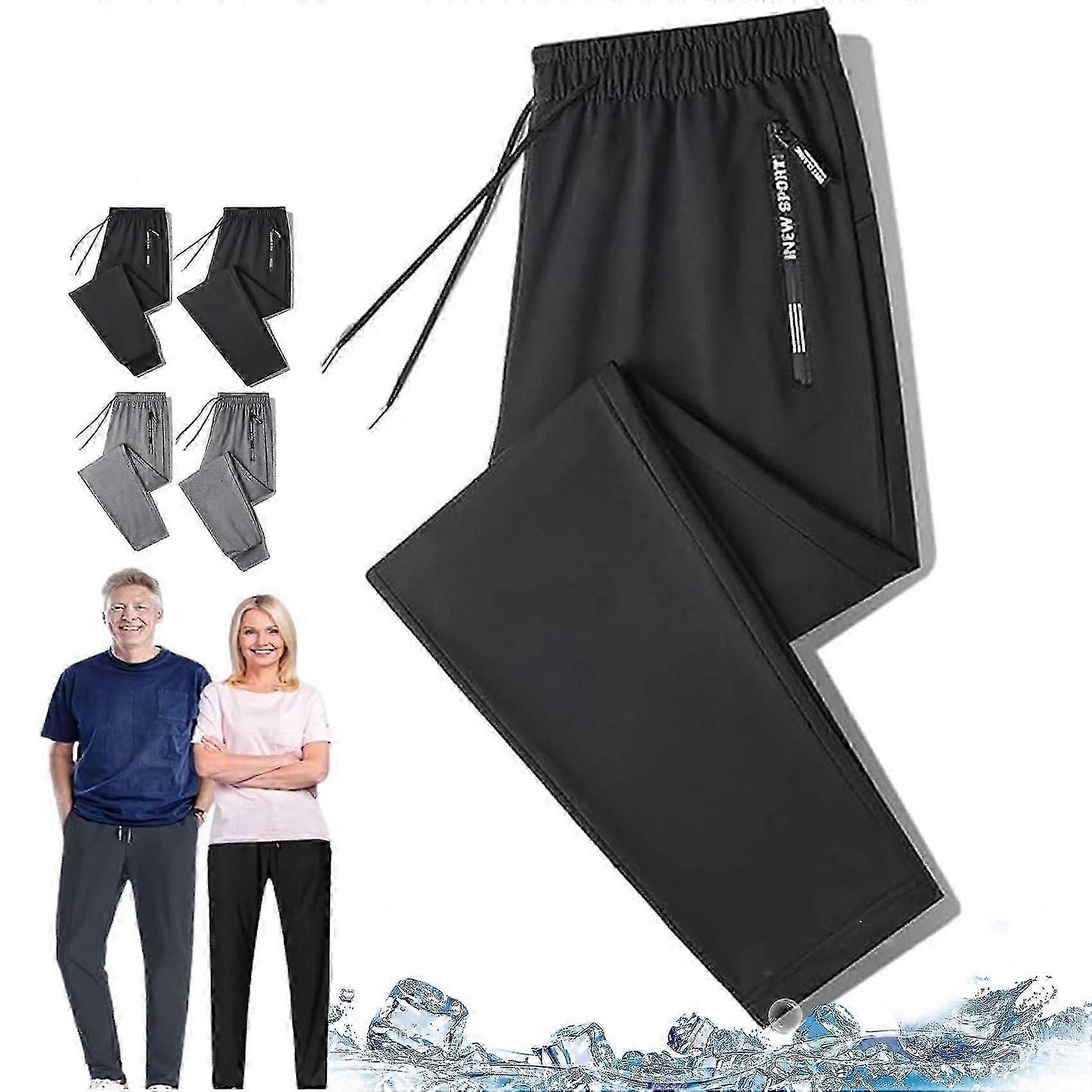 L-8xl Unisex Ultra Stretch Quick Drying Pants, Large Size Stretch Active Quick Drying Pants For Men And Women, With Pockets -gsl
