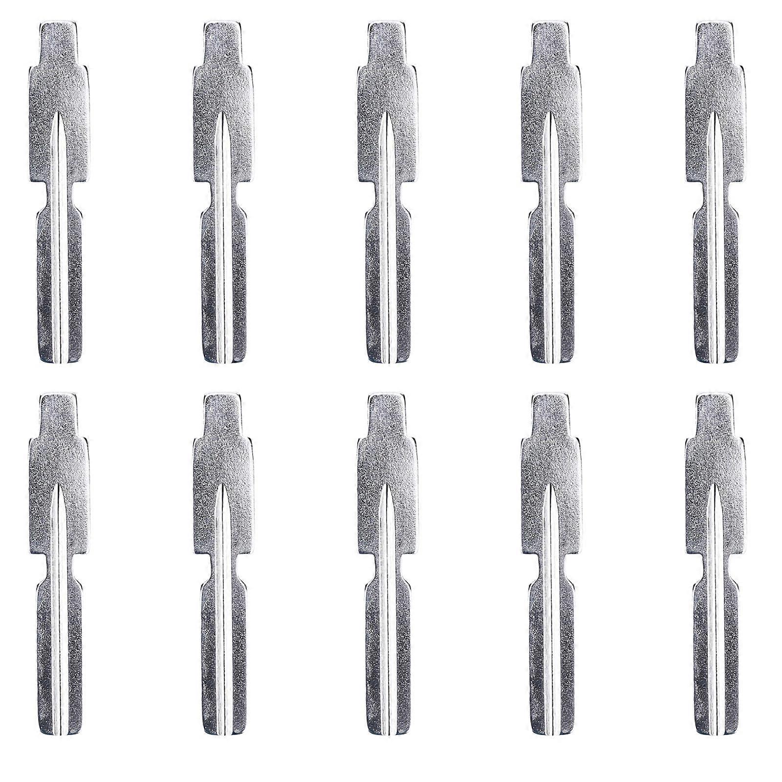 10pcs Metal Key Blanks Car Key Blanks Key Cutting Service Emergency Car Key Blanks for Quick Replacements Need for Car