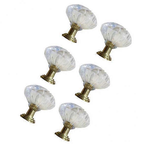 3x6pcs Acrylic Door Pull Knobs Drawer Cabinet Cupboard Handles Hardware