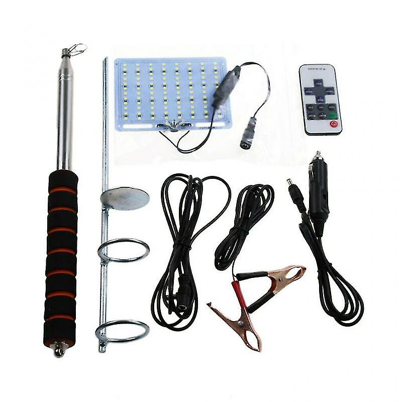 ランドスケープパスウェイ照明3m48w伸縮式穂軸ロッドLEDスポットライト(RFリモコン付き)