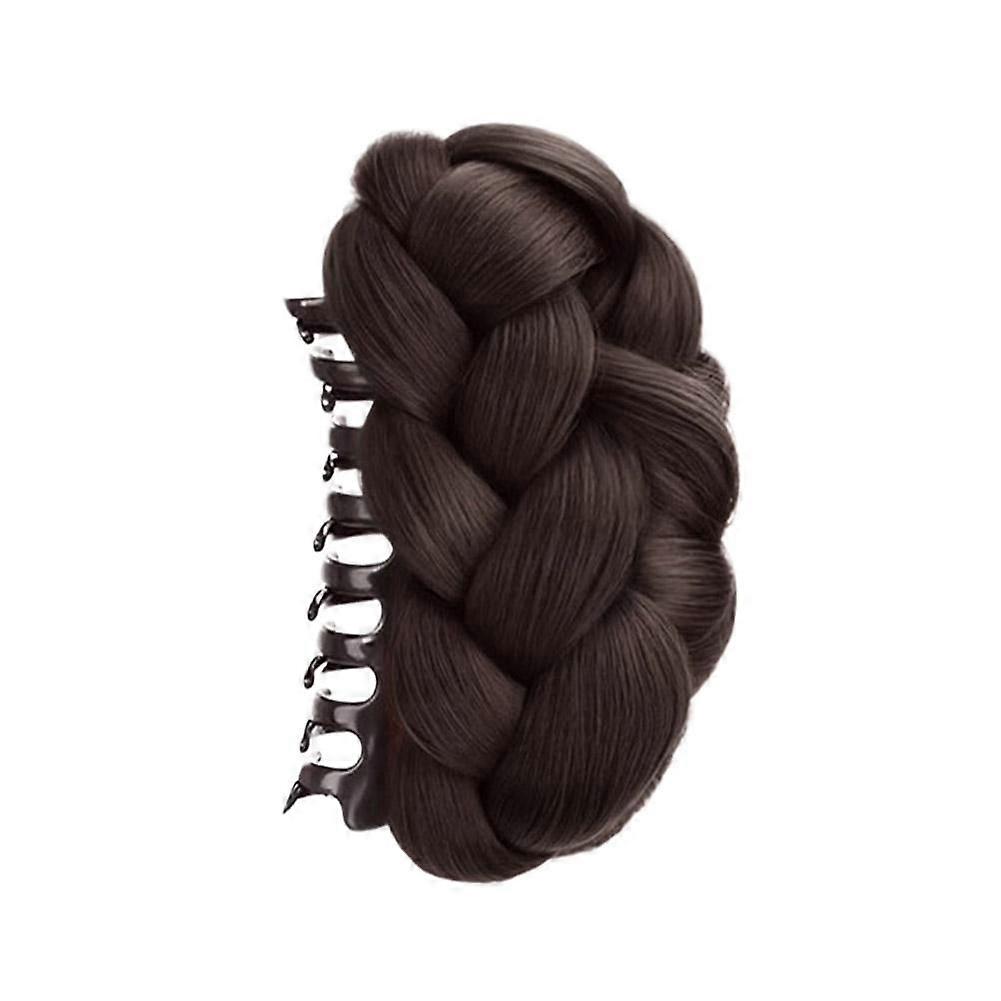 Γυναίκες μόδας Twisted Bun Wig Hairpin Clip In Hairpiece Updo Cover Hair Buns