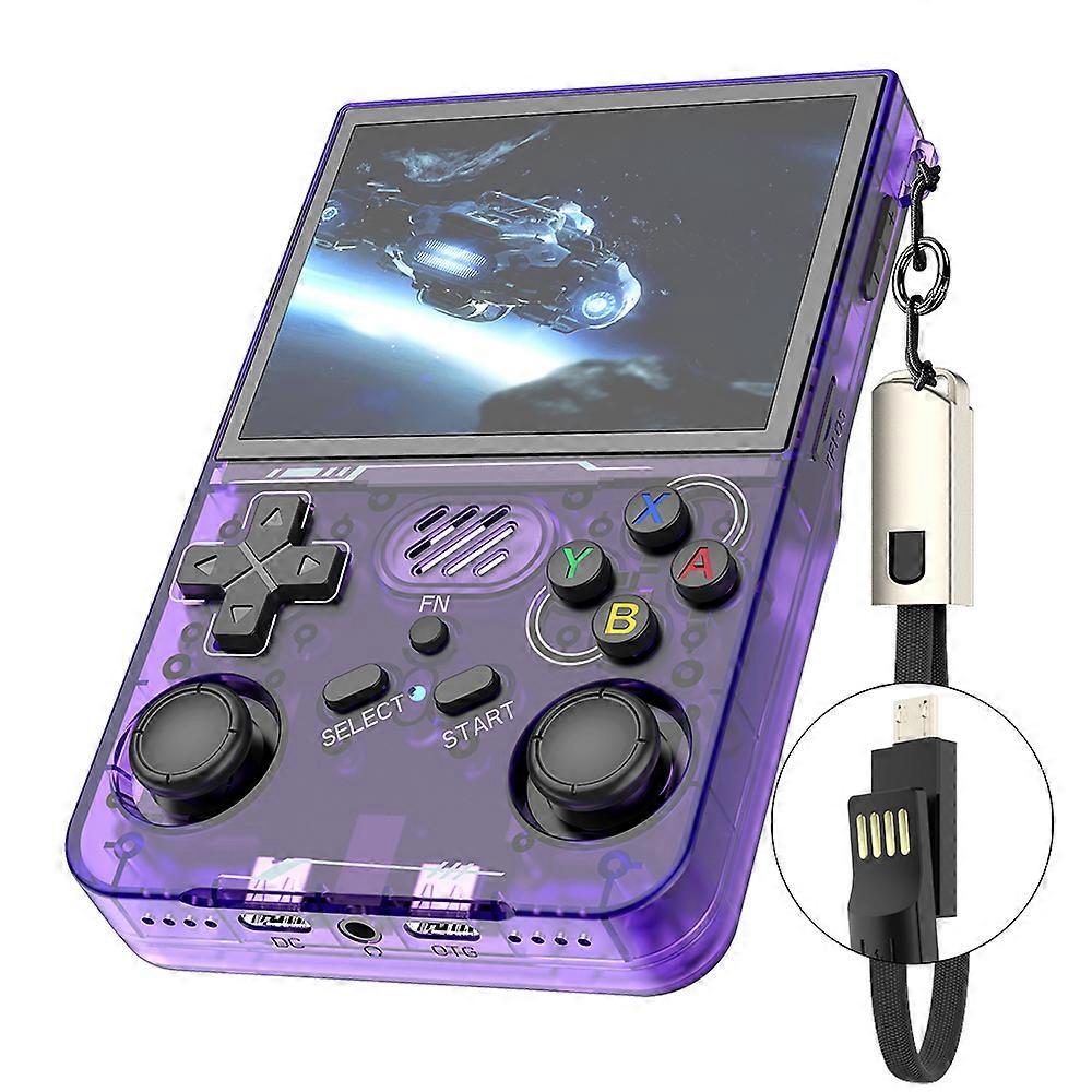 Video Game Consoles R36xx Handheld Game Console 3.5 Inch Screen Retro Arcade Gaming Controller, WiFi Version / 64G TF Card