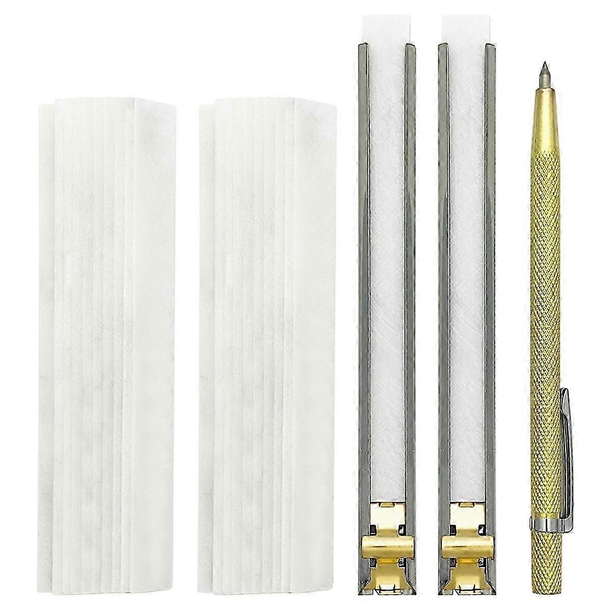 Thin Soapstone Holder Set, Marked Transparent and Removable Markers