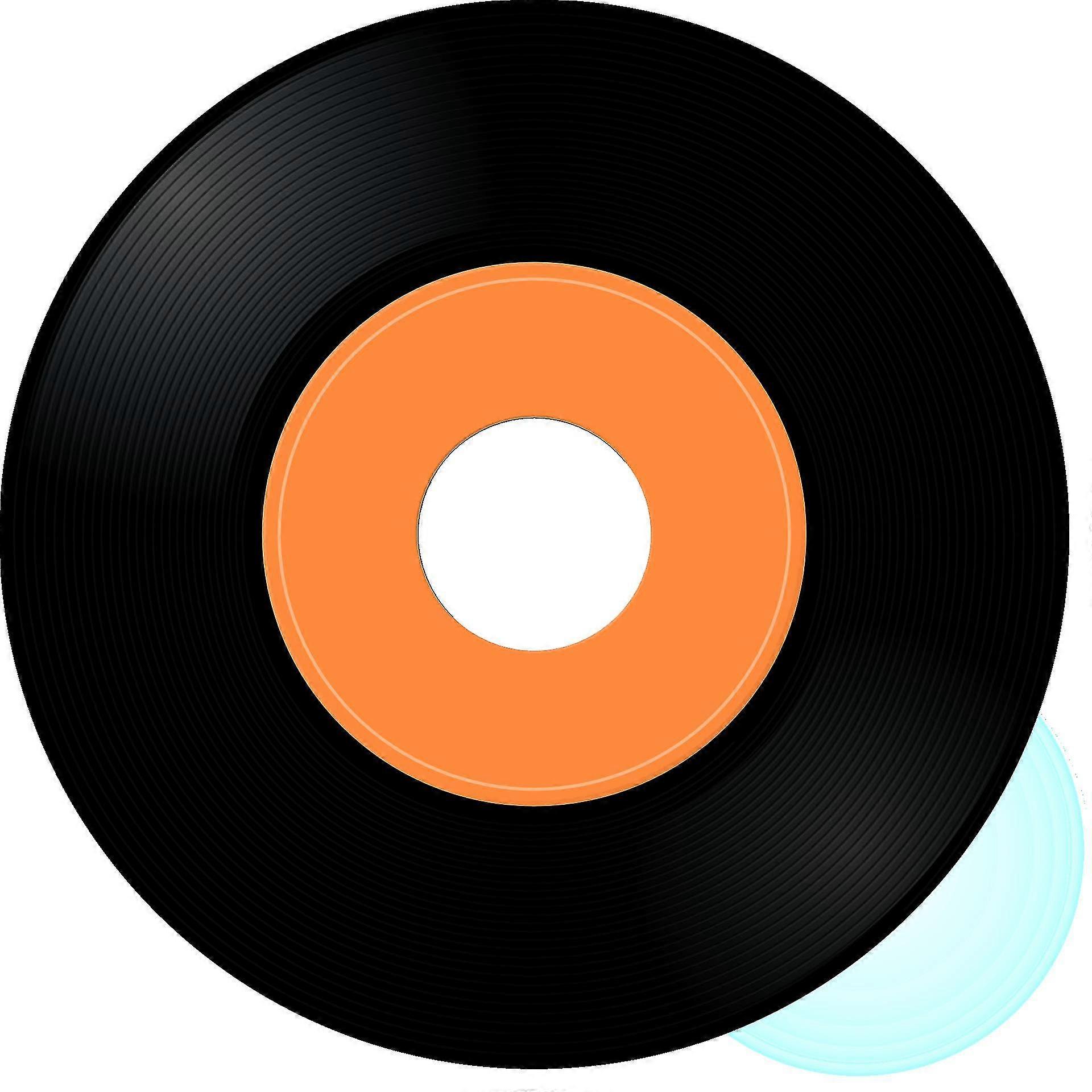 Soft Fabric Round Floor Mat Carpet for Bedroom - Vinyl Record Design Rug, Seat Cover, and Door Mat