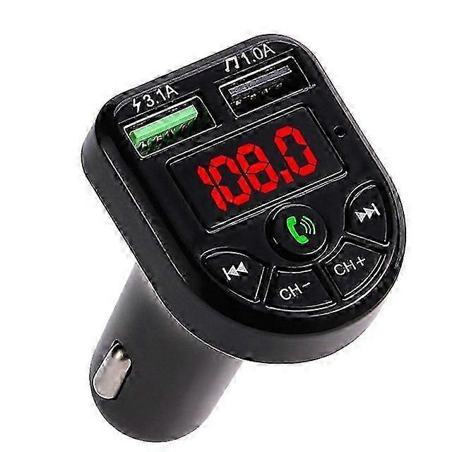 Multifunctional Car Bluetooth Receiver with MP3 Connection, Charger, Music Player, and Hands-Free Voice Navigation