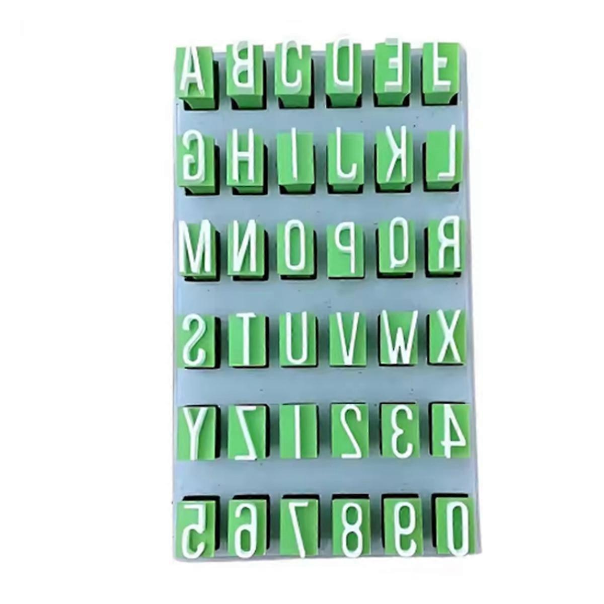 طوابع الأبجدية طوابع صغيرة من الطين أبجدية لوازم الحرف اليدوية المحمولة للسفر المنزلي أ