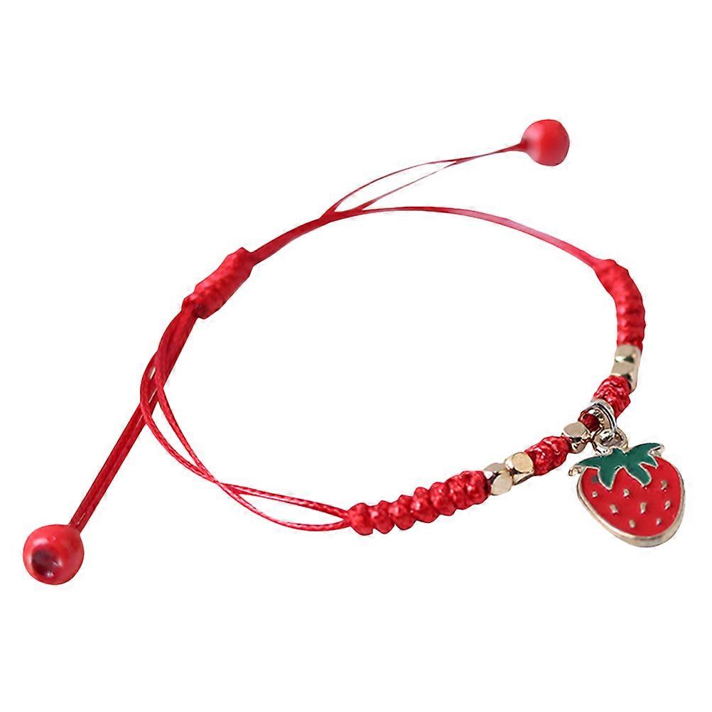 Here's a polished and engaging product description for your **Strawberry Friendship Bracelet**:

 

**🍓 Strawberry Friendship Bracelet – Handmade