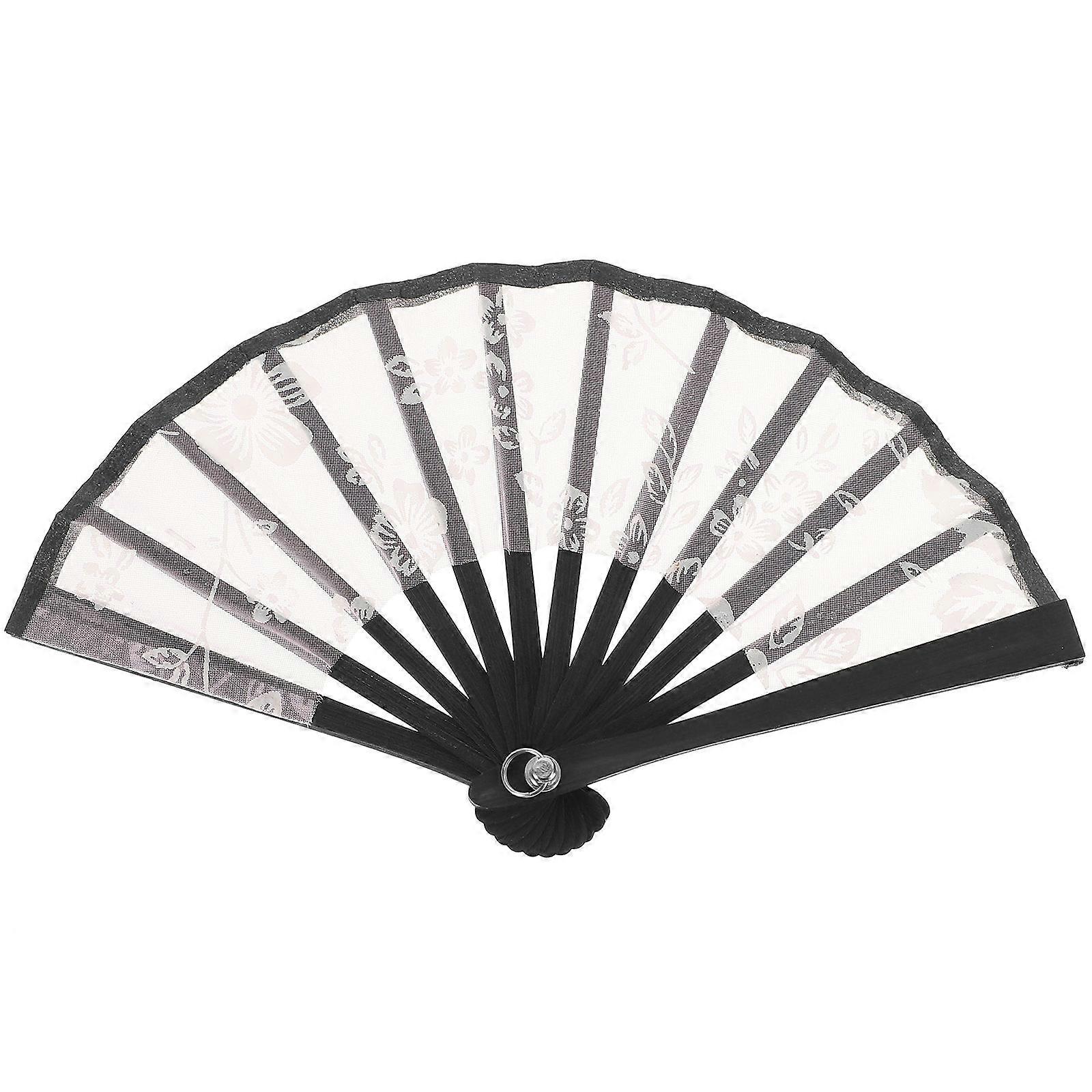 Retro Mini Handheld Folding Fan for Decor, Dolls, Parties, Weddings & DIY Projects – Lightweight Photo Prop – Light Pink