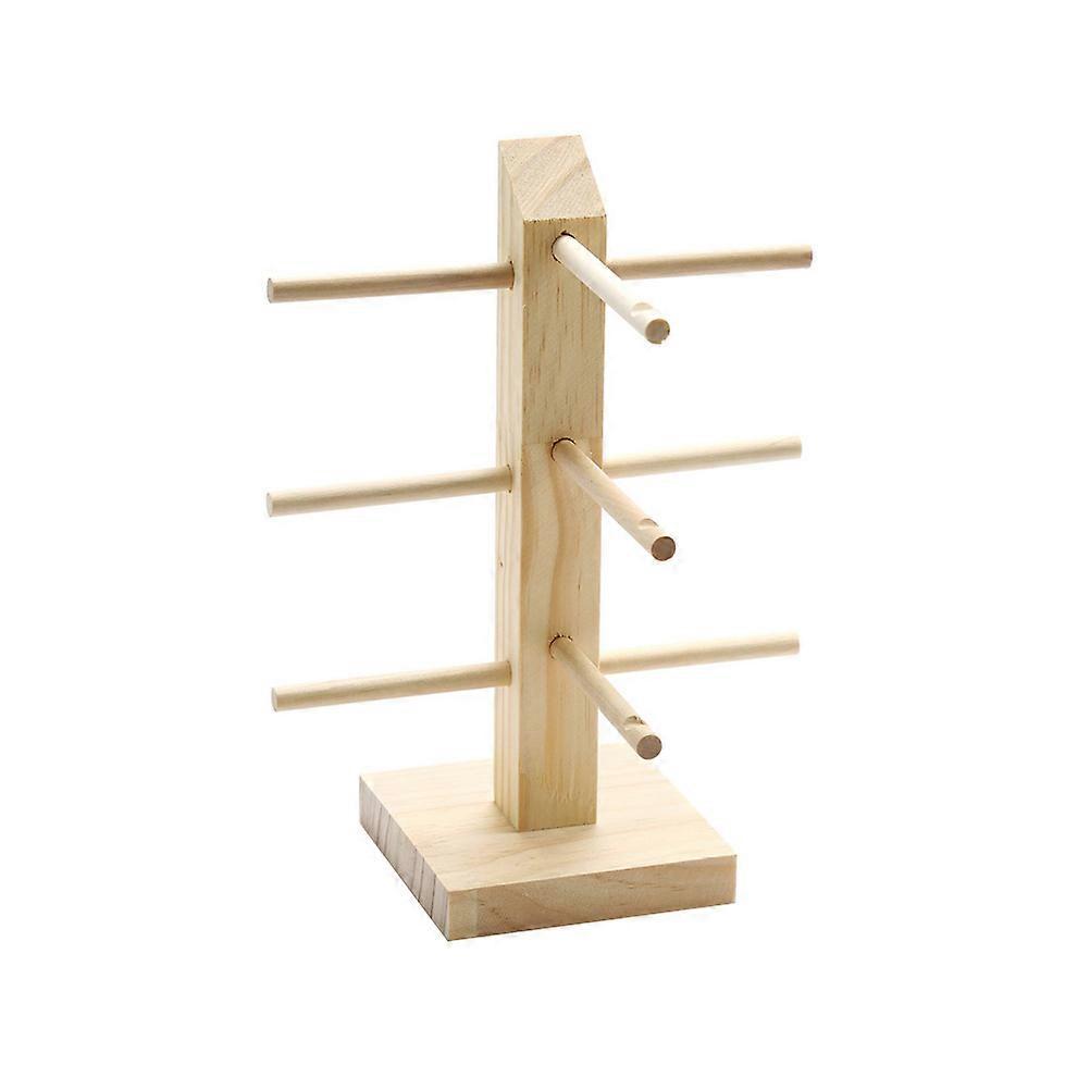 Wooden 3 Tier Eyeglasses Display Stand Organizer, Sturdy Holder Rack for Sunglasses and Spectacles, Non Frame, Home and Store Use