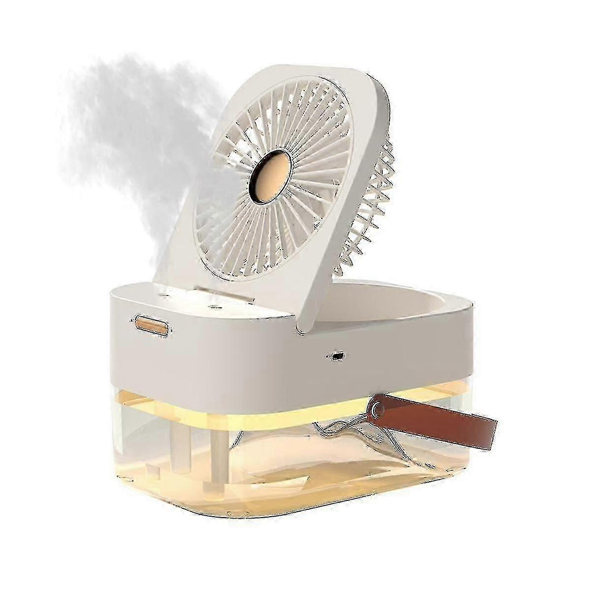 Fan Humidifier Portable Fan Air Cooler Air Humidifier Usb Fan Desktop Fan With Night Light For Summ