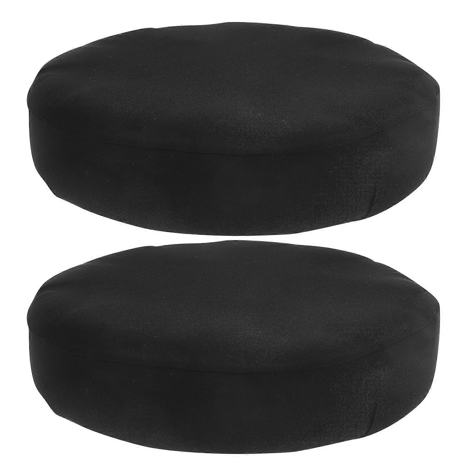 Round Stool Covers Stool Slipcovers Elastic Soft Washable 2Pcs for Home
