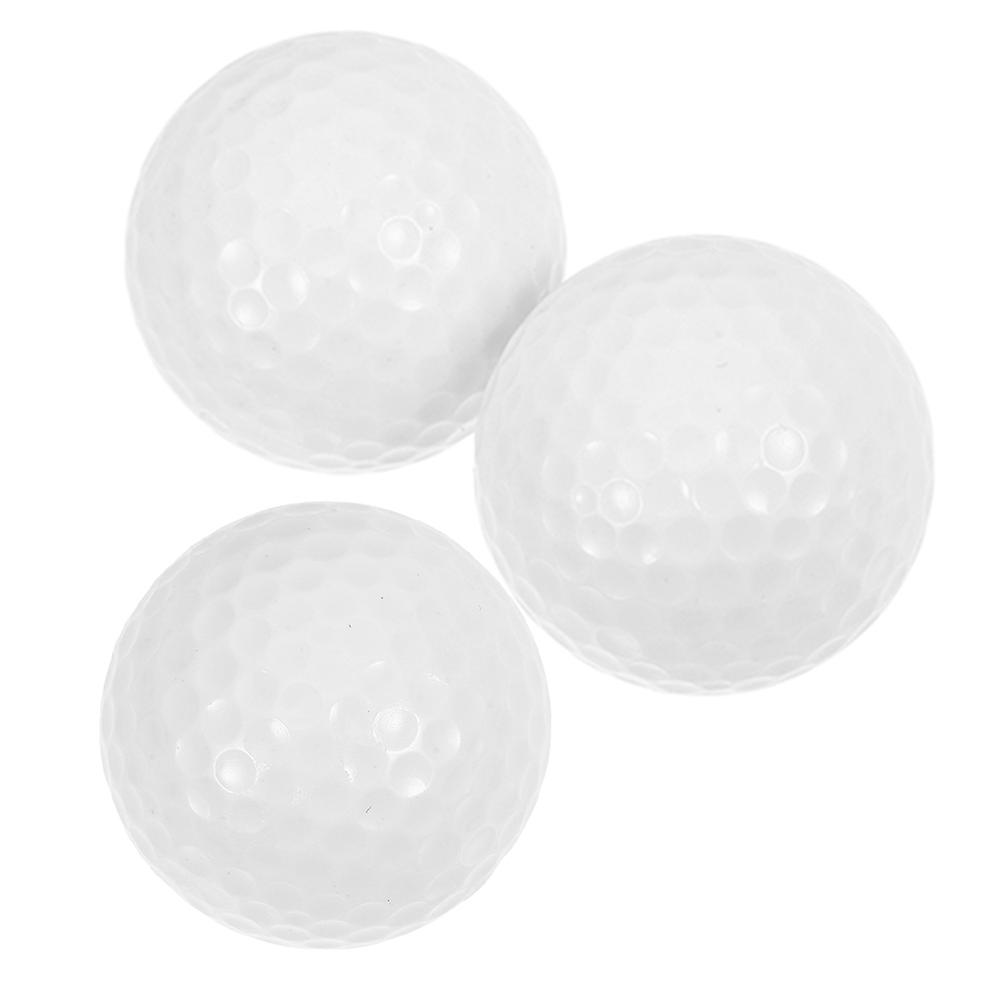 Practice Golf Balls Dual Layer Construction For Men And Women Use 4 26X4 26X4 26CM Enhanced Elasticity 3Pack
