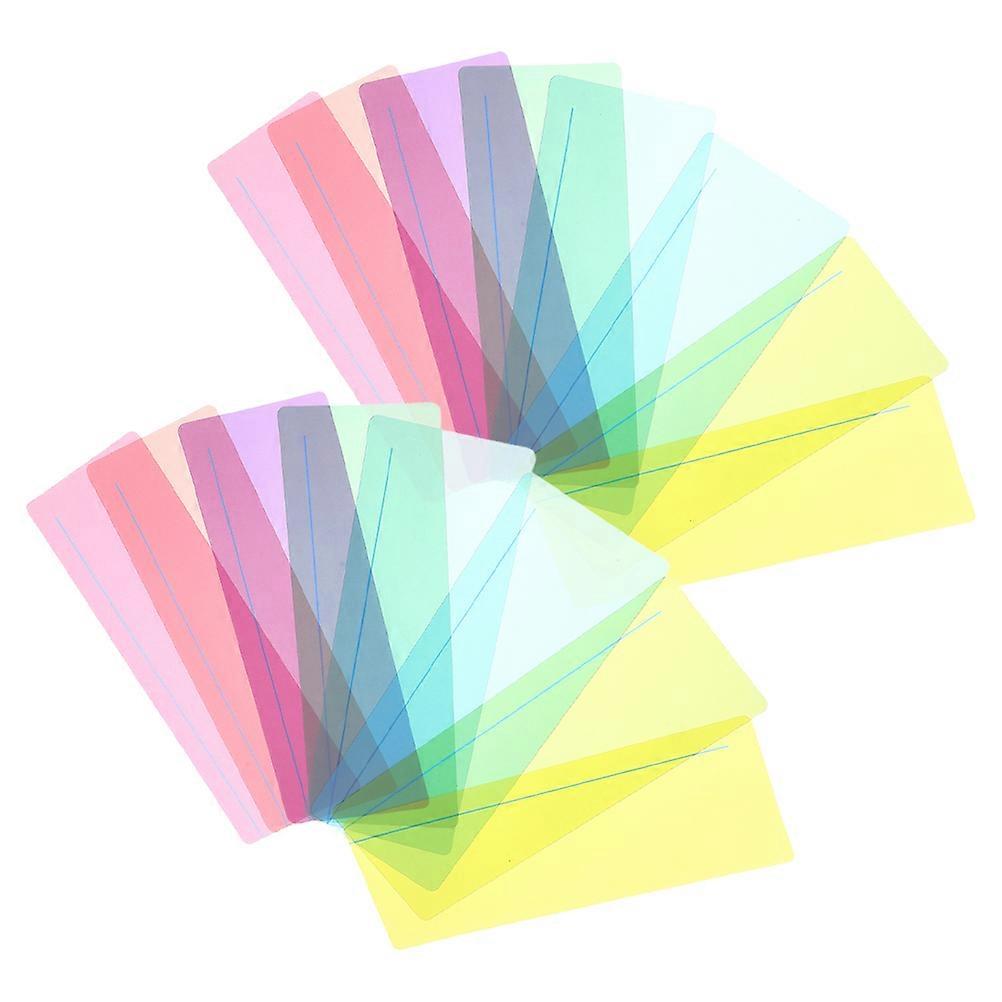 Highlighting Text Colored Overlays Rectangular Pvc Reading Materials 16Set