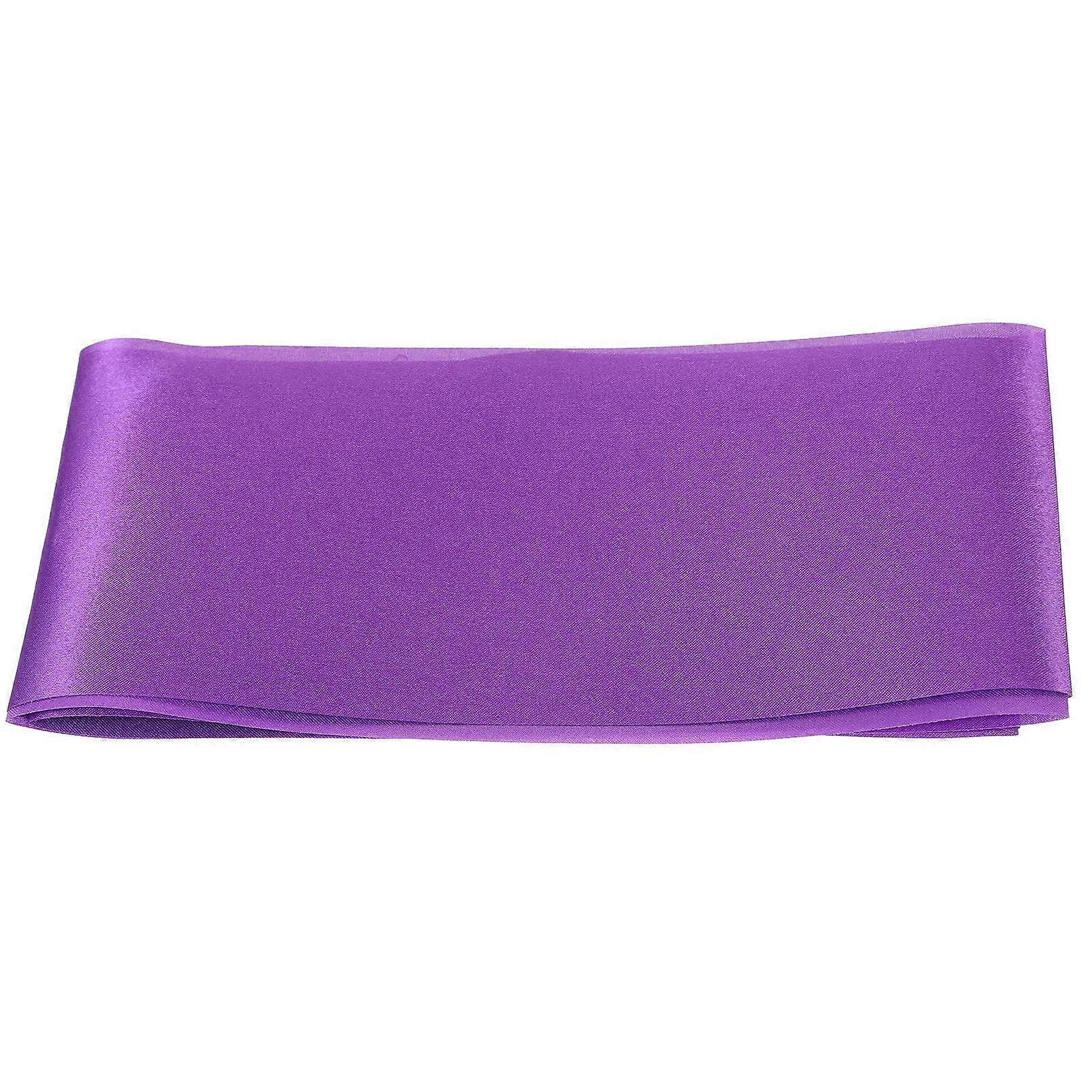 Birthday Sash For Woman Plain Satin Sash Purple Rectangular Shape Personalization 1Set