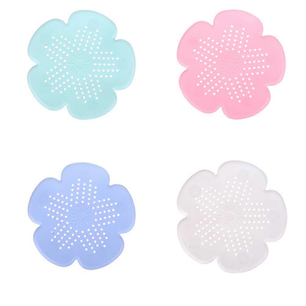 Anti-Clogging Floor Drain Cover Silicone Kitchen Sink Filter Random Color 15.00x15.00x0.30cm Residue Filter 1Set