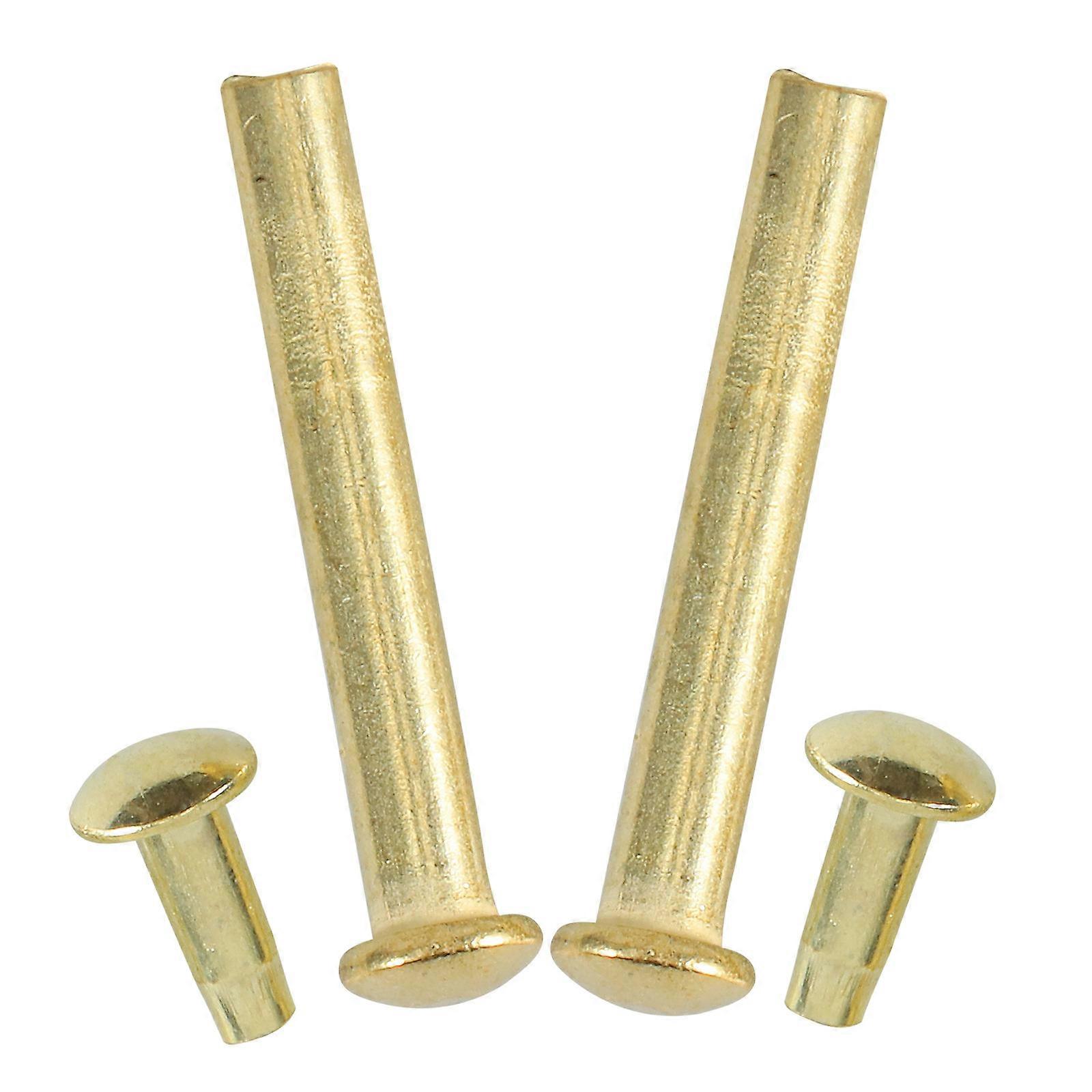 Foldable Fans Shaft Rivets Wooden Fan Fixing DIY Crafting Fasteners Round Cap 3mm Diameter 2 Sets