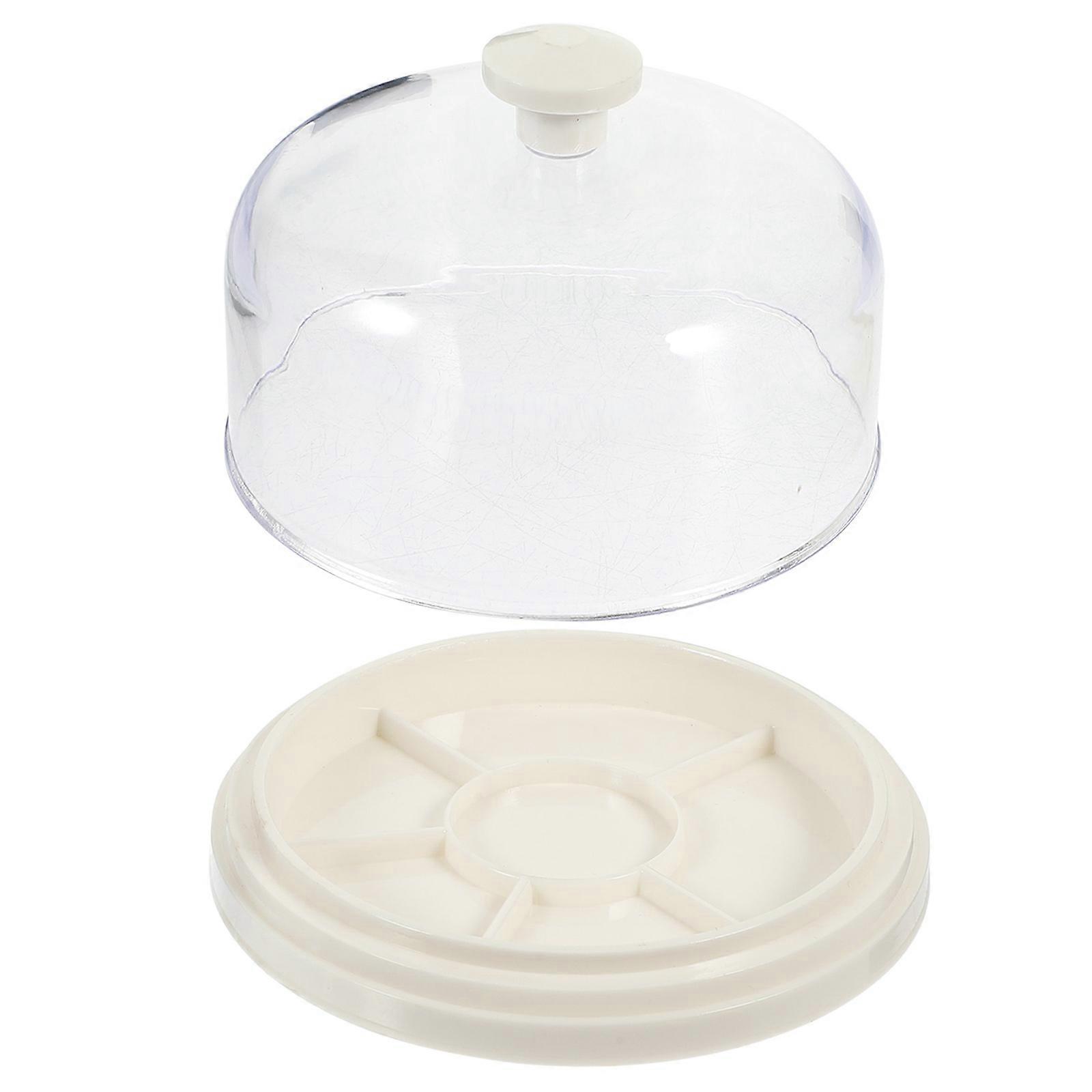 Watch Movement Cover and Tray Set Watchmaker Watch Repair Tool Kit Dust Prevention White 11x11cm 1Set