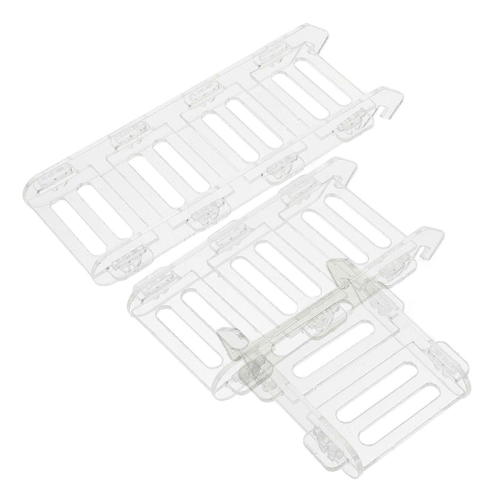 3pcs Clear Acrylic Small Pet Climbing Ladder for Hamsters, Rats, and Guinea Pigs – Durable Cage Accessory Plaything Easy to Assemble