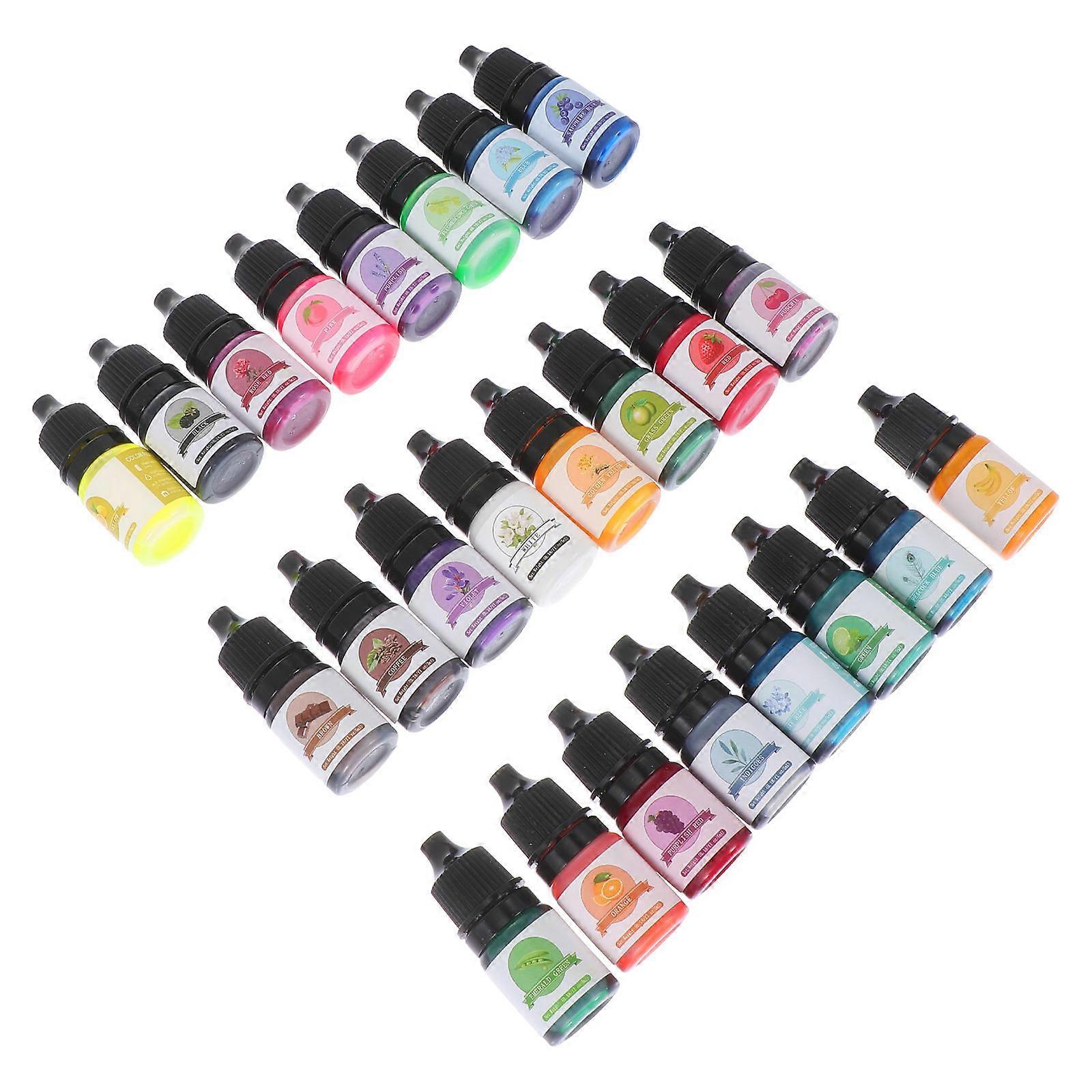 Pigment Pastes For Epoxy Resin Assorted Color Concentrate Resin Colorant For Nail Art 24Pack