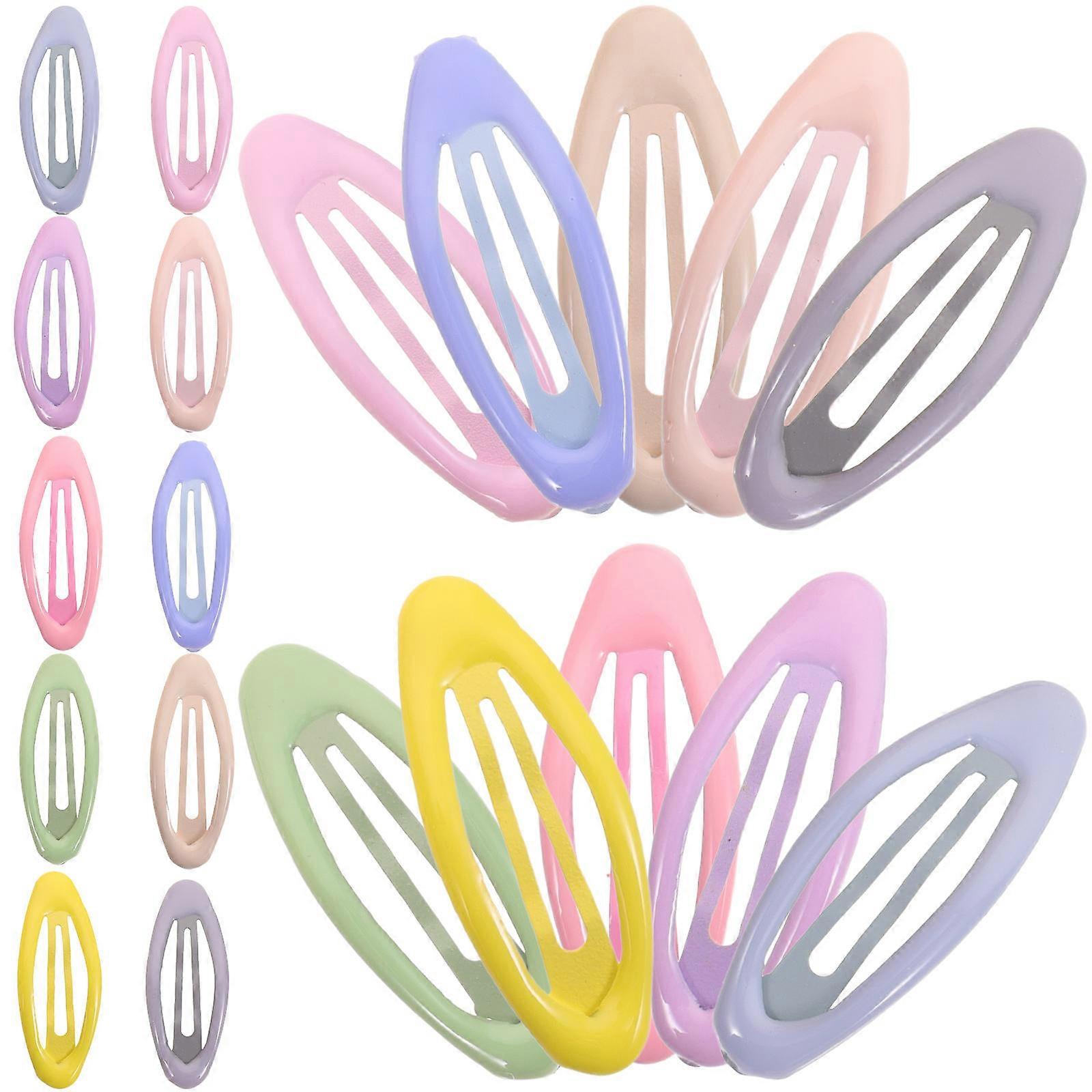 Krémszínű hajtű dekoratív vascsat hajdíszítéshez 20 db-os készlet