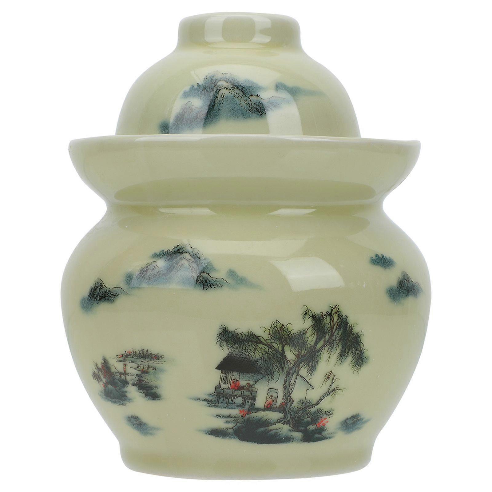 Ceramic Jar Sealing Storage Container Salted Duck Egg Container Home Supply