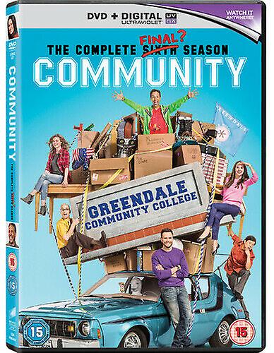 Community The Complete Sixth Season DVD (2016) Joel McHale cert 15 2 discs - Region 2