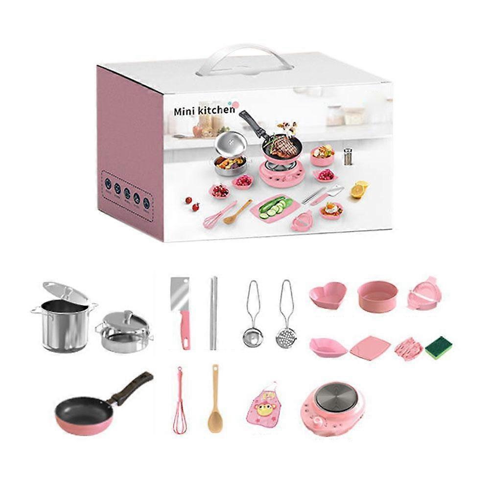 Mini Kitchenette Full Set Of Cooking Utensils Children'S Cooking Puzzle Toy Set