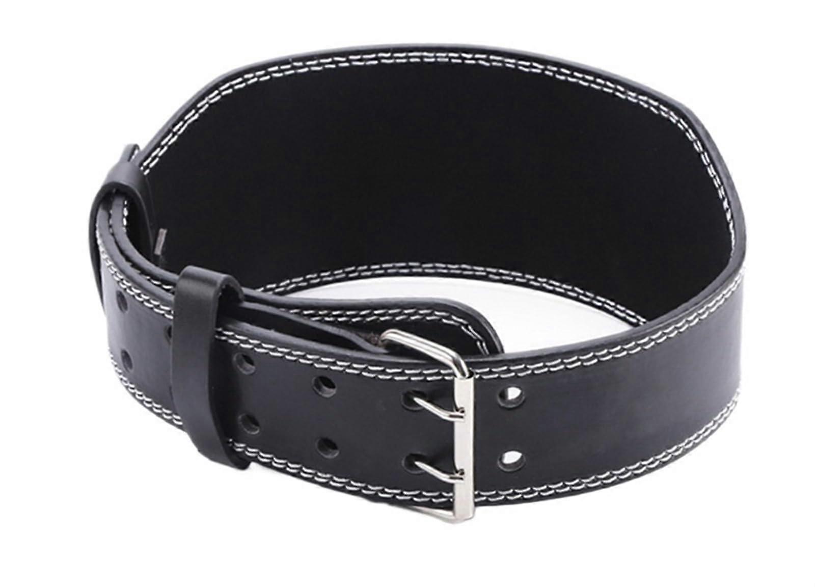 Weight Lifting Belt Size M Black Adjustable Lumbar Back Support For Powerlifting Barbell Training