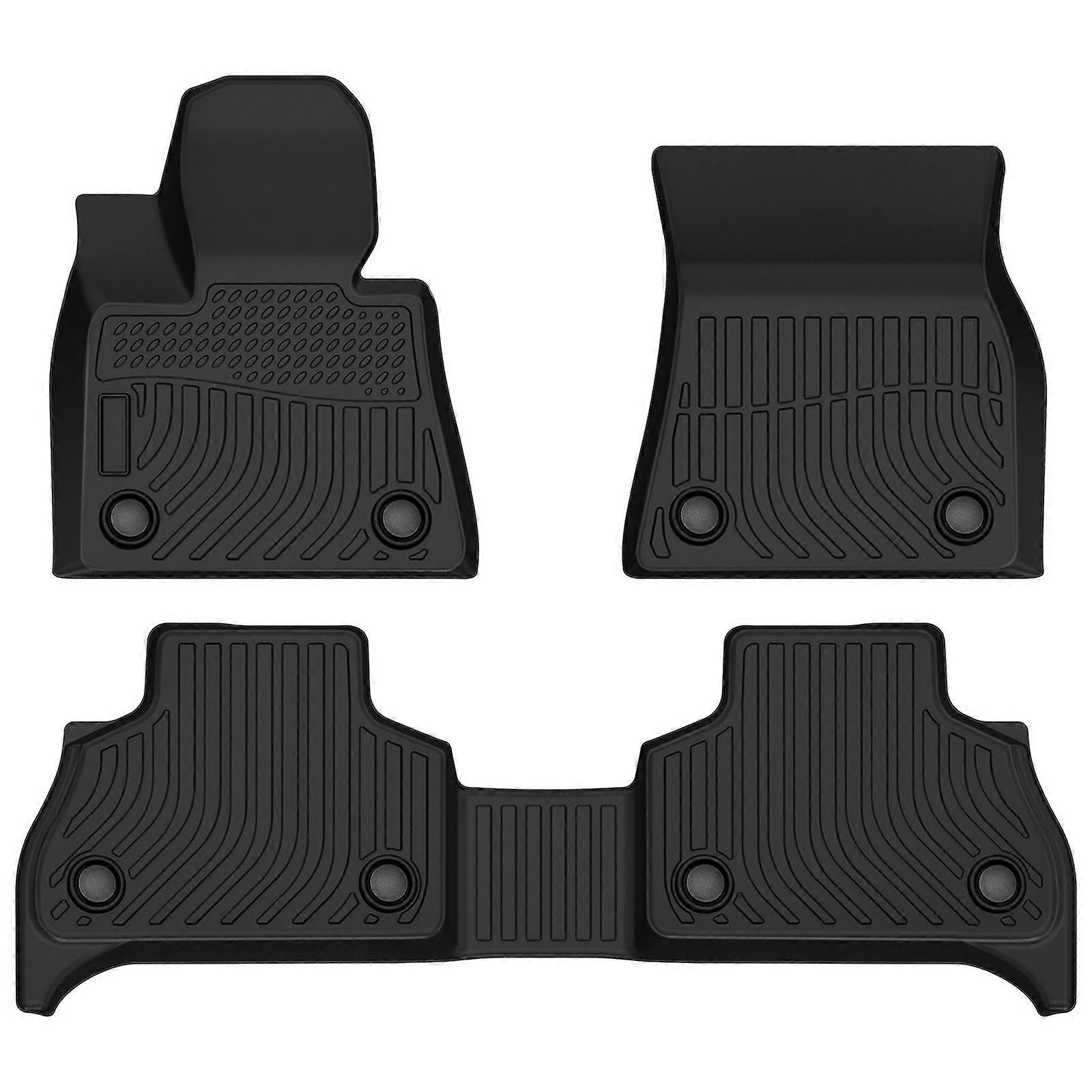 Floor Mats 2 Rows TPE for BMW X5 2014~2018 All Weather Car Liners Custom Fit MK63903