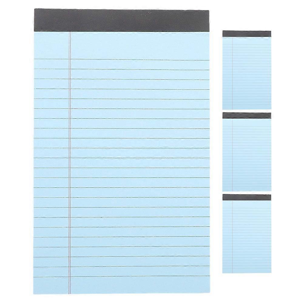 4pcs Multi-use Notebook Tearable Memo Pad Convenient Legal Pad Lined Paper Pad Legal Notepad