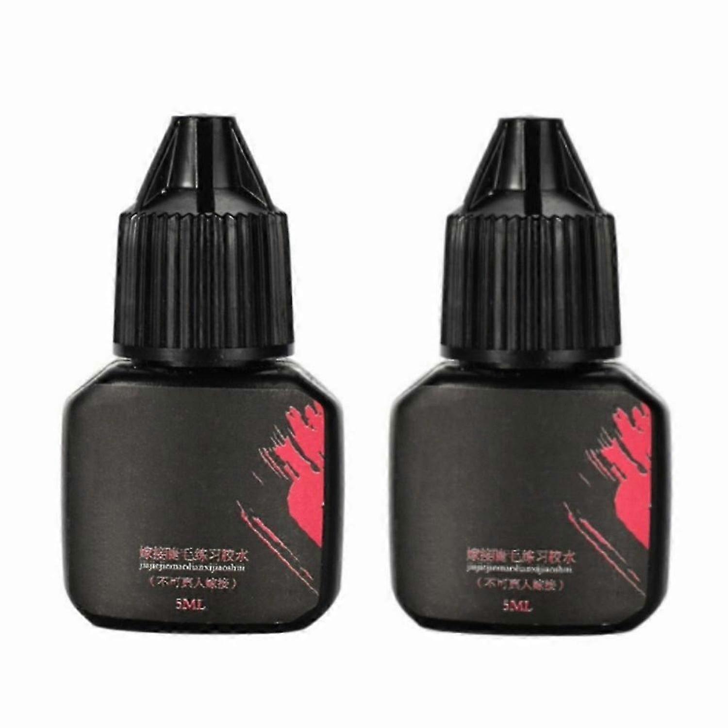 2PCS Eyelash Extension Glue Extra Strong Lash Glue 5ml, 1s Dry Time