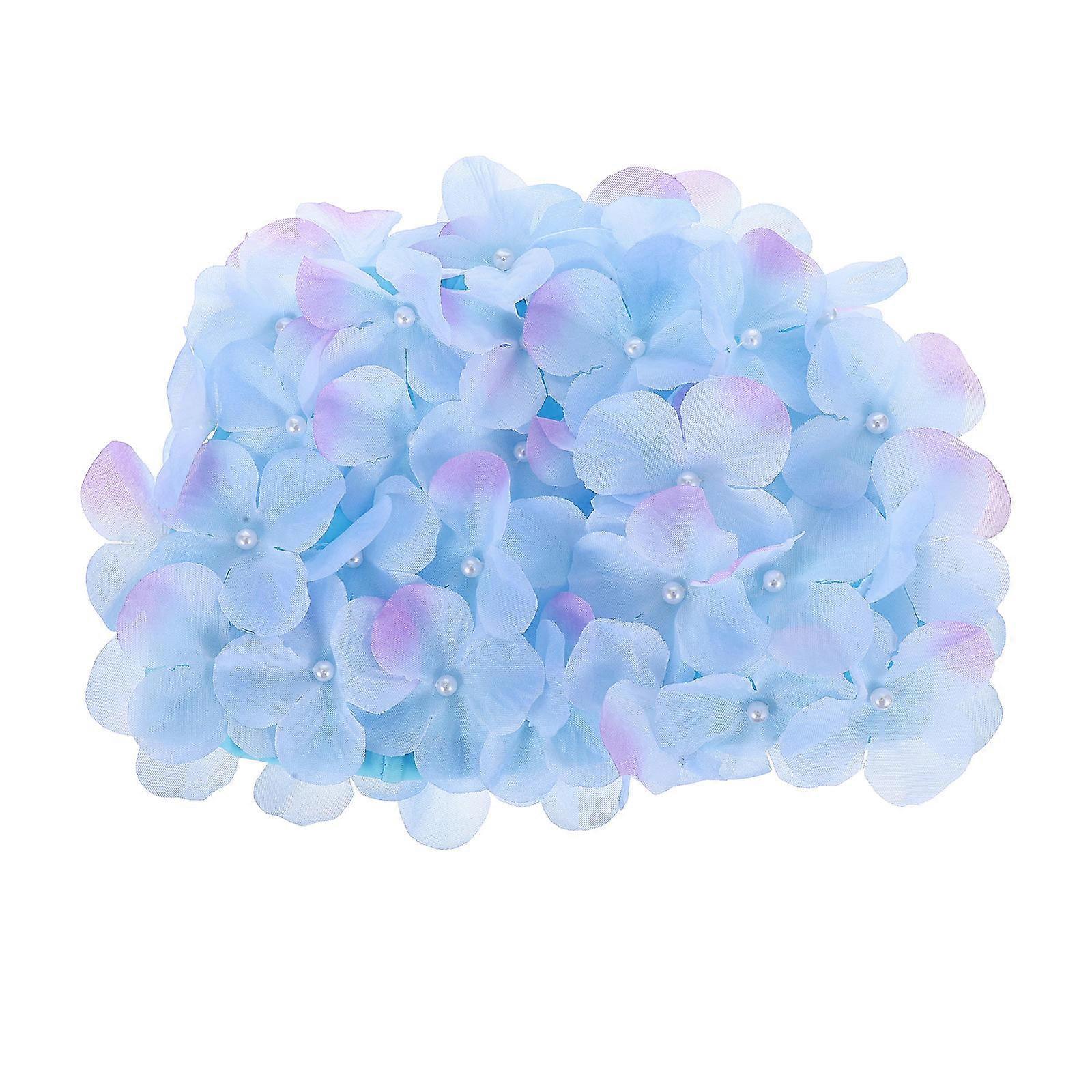 Bathing Flower Cap Floral Summer Caps Petal Bath Caps Reusable Swimming Cap For Spa Sessions Pool Women .8X6.5X0.4in Secure Fit 1Pack