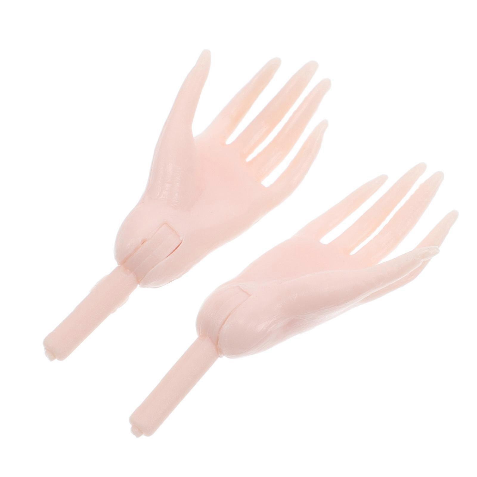 Realistic Movable Miniature Plastic Finger Hands for DIY Doll Making and Educational Play – Craft Connectors for On Projects