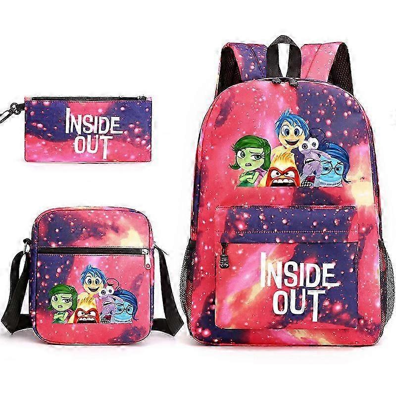 Inside Out 2 School Bag Backpack Pencil Case Shoulder Bag Three-piece Set _18