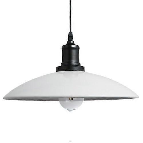 Modern pendant light in industrial style, E27 screw iron shade, flushmounted ceiling light