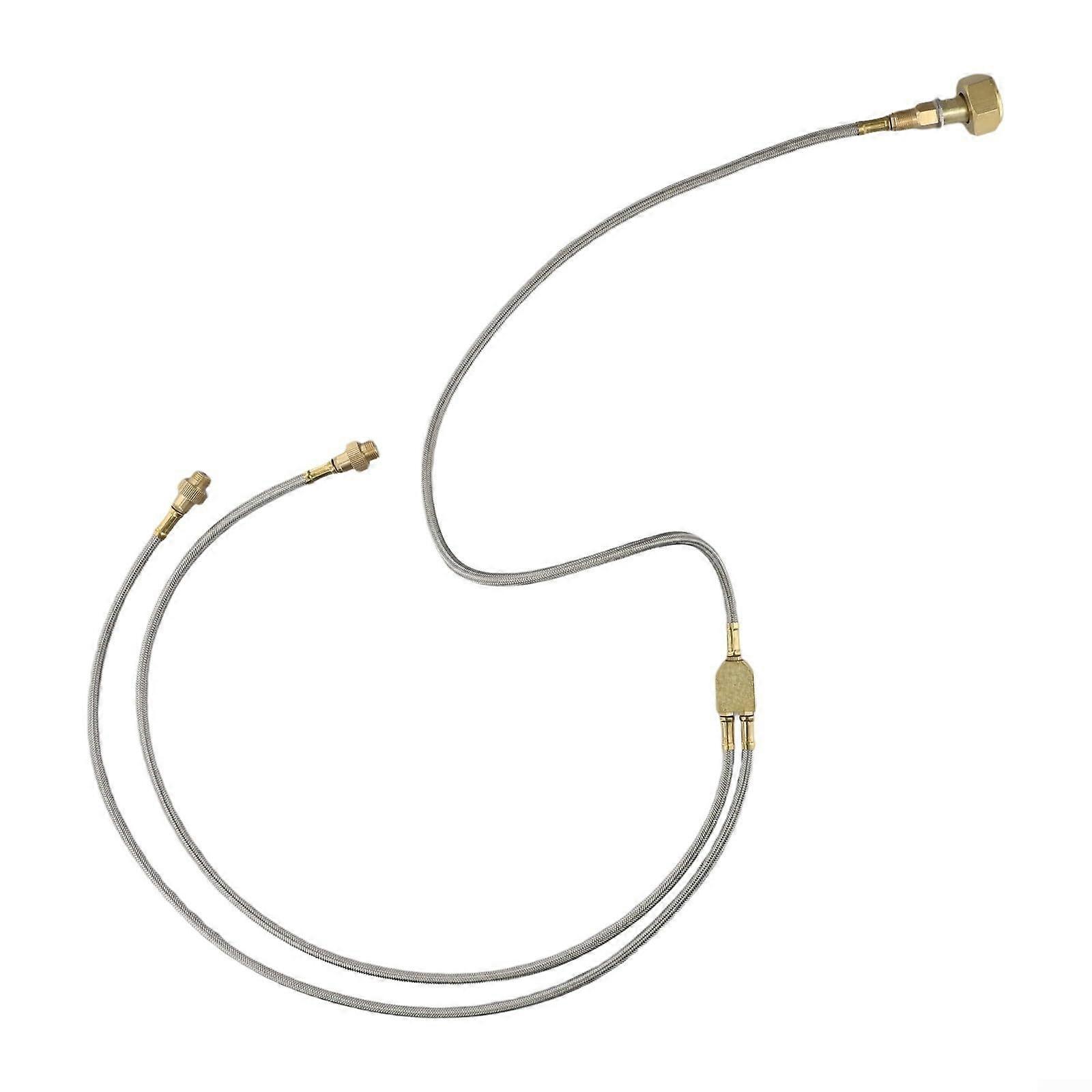 Reliable brass connection for outdoor camping stove, doublehead connecting cable