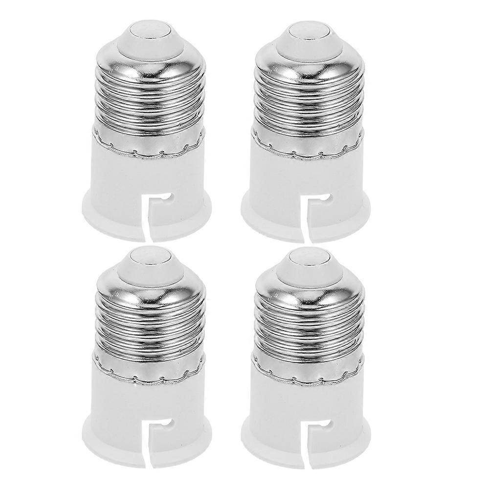 Lamp Bulbs Holder Adapters E27 To Adapter Time Saving Workshop 1.97X1.22X1.22in 4Pcs