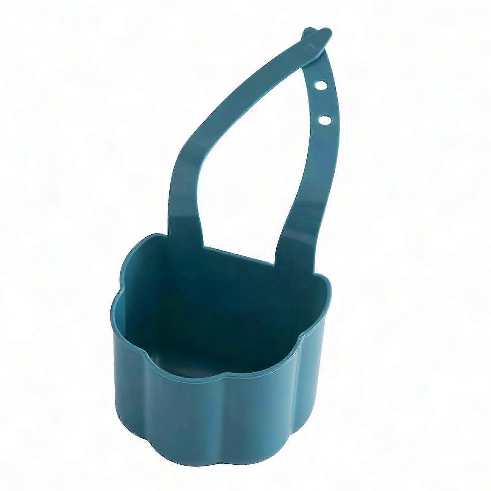 Multifunctional Drain Basket with Snap Button for Kitchen Sink Storage - No Punch Needed