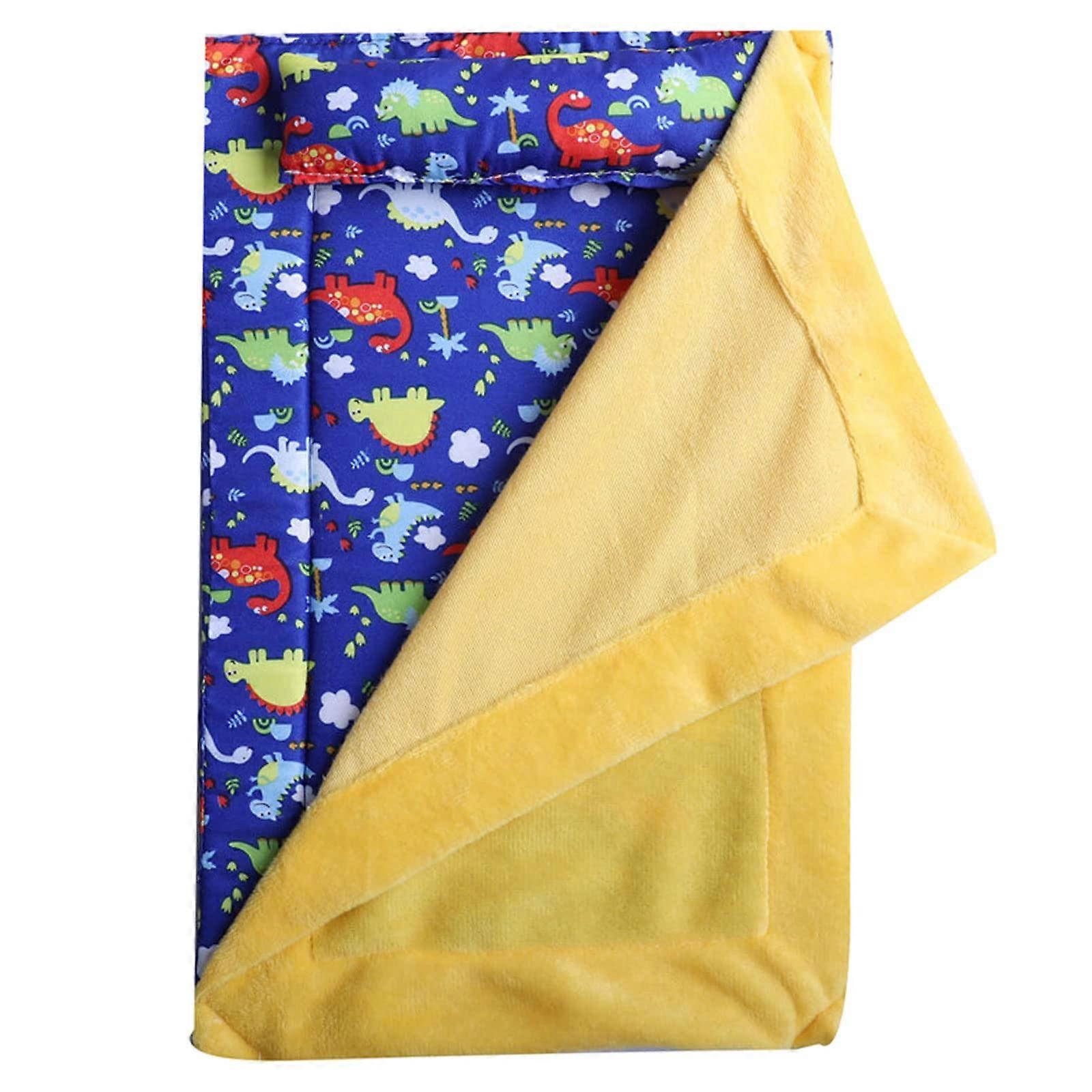 Reptile Bed Blanket For Iguanas Anoles Snakes Chameleons And Lizards - Soft Plush Bedding, Cushion Cover, Dino Theme