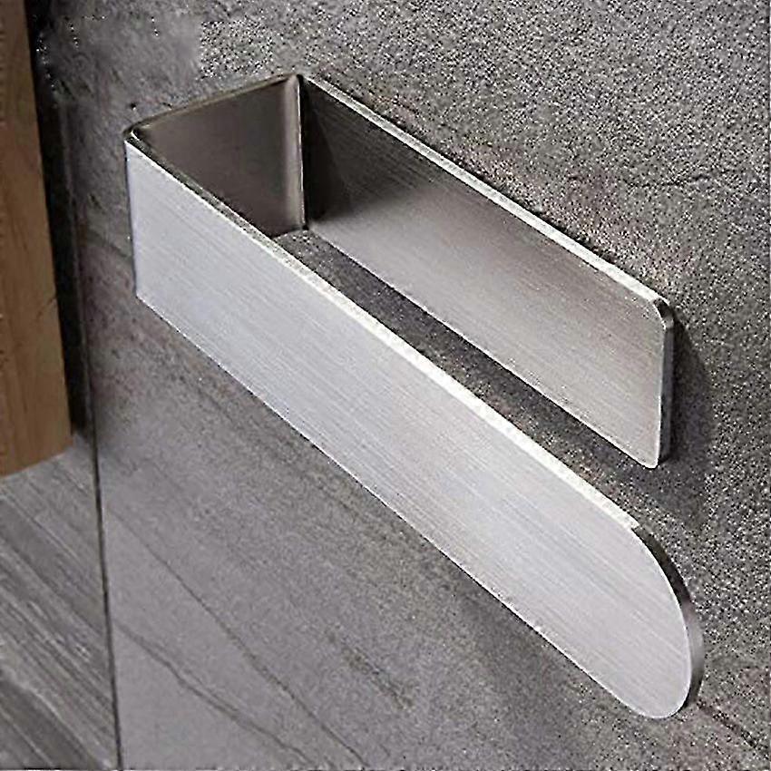 Self-Adhesive Hand Towel Holder - Bathroom Towel Bar Stick on Wall, SUS 304 Stainless Steel Brushed