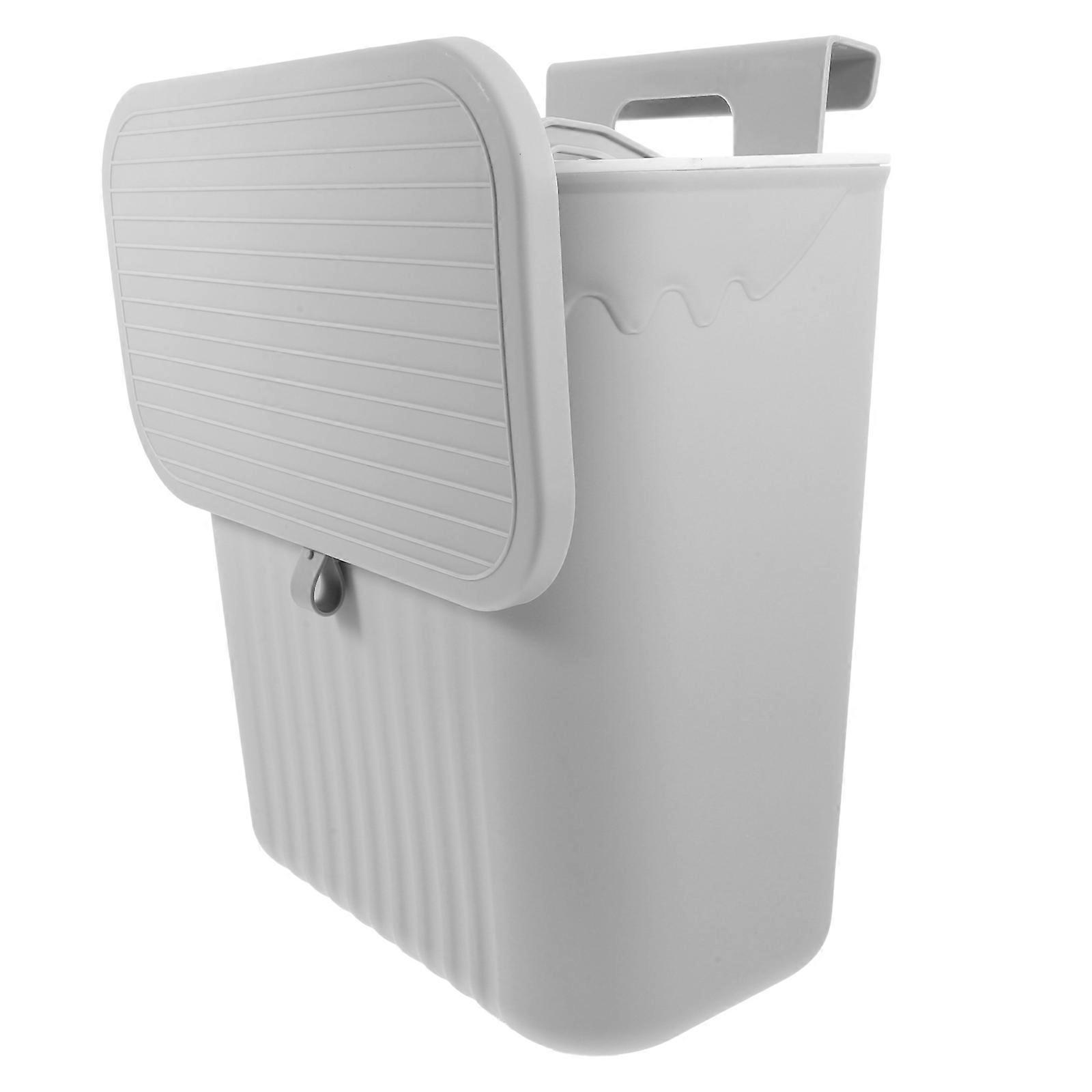 Wall Mounted Trash Can for Storage with Sliding Lid Large Capacity