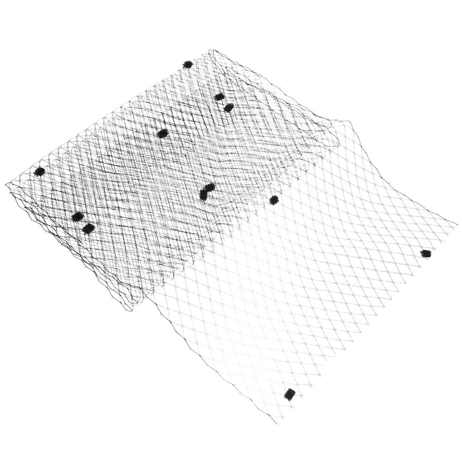 Premium Durable Black Mesh Fabric for Clothing, Dressmaking, Wedding Hats, Dresses & Accessories – Sturdy Net Material for DIY Crafting Projects with