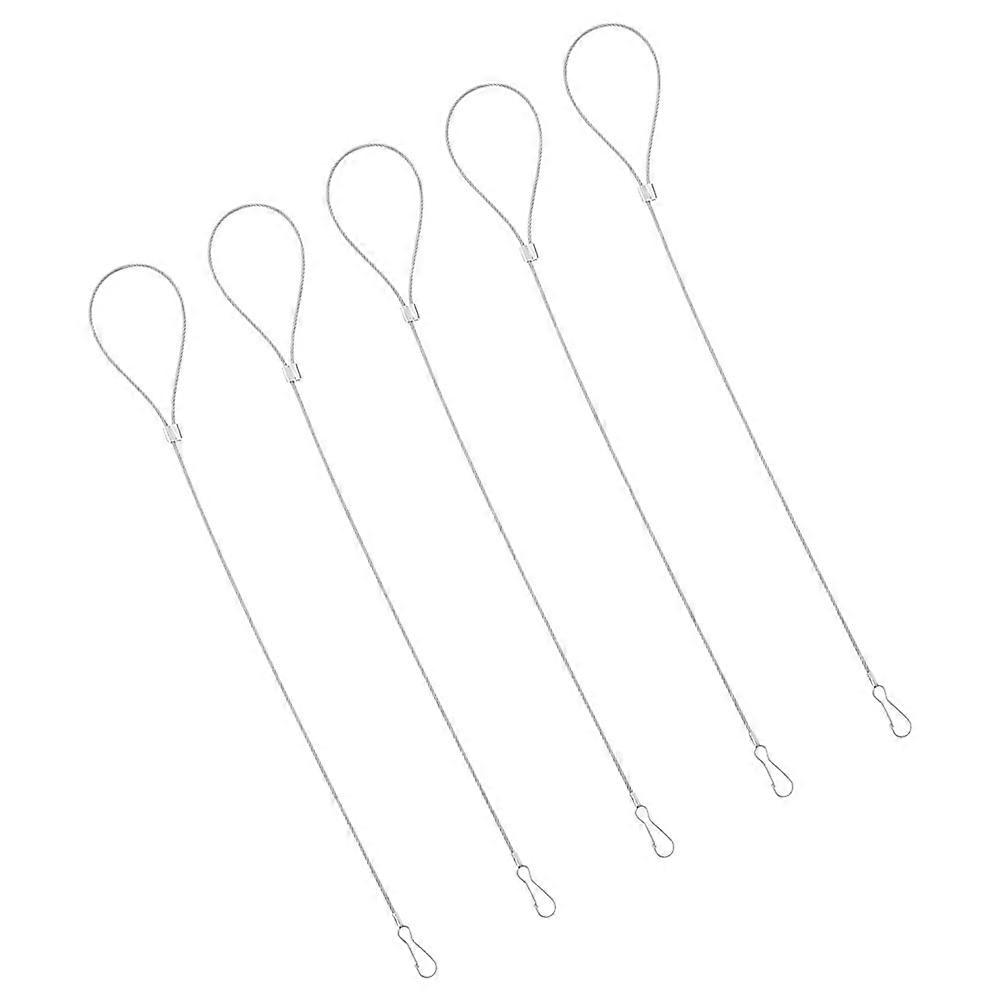 5pcs Adjustable Stainless Steel Gate Latch String, Protective Pull Cord for Backyard Gates, Durable and Resistant Door Latch Cable with Easy