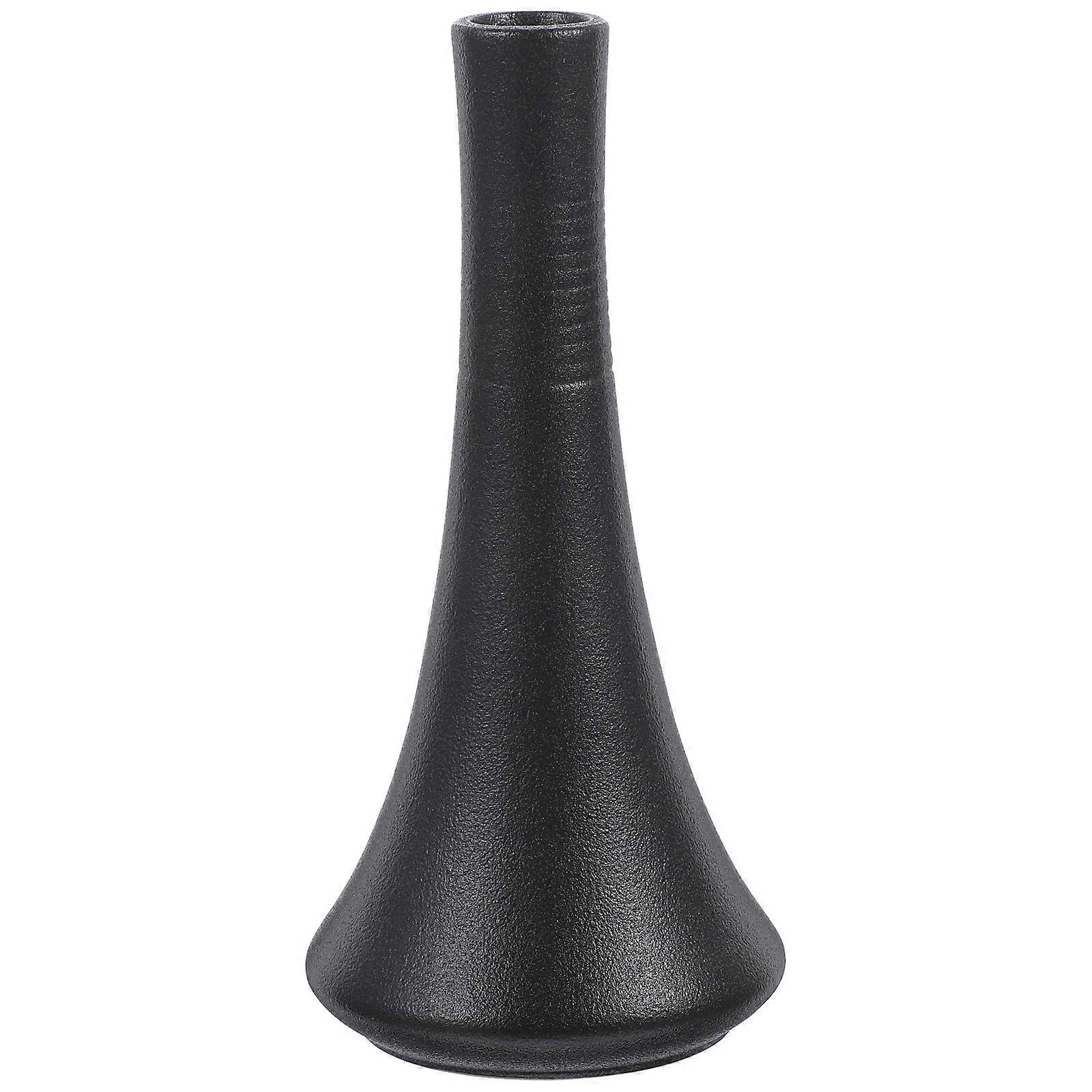 Ceramic Vase Flower Bottle Home Decoration Simple Shape Flat Bottom Office Use 1Pack