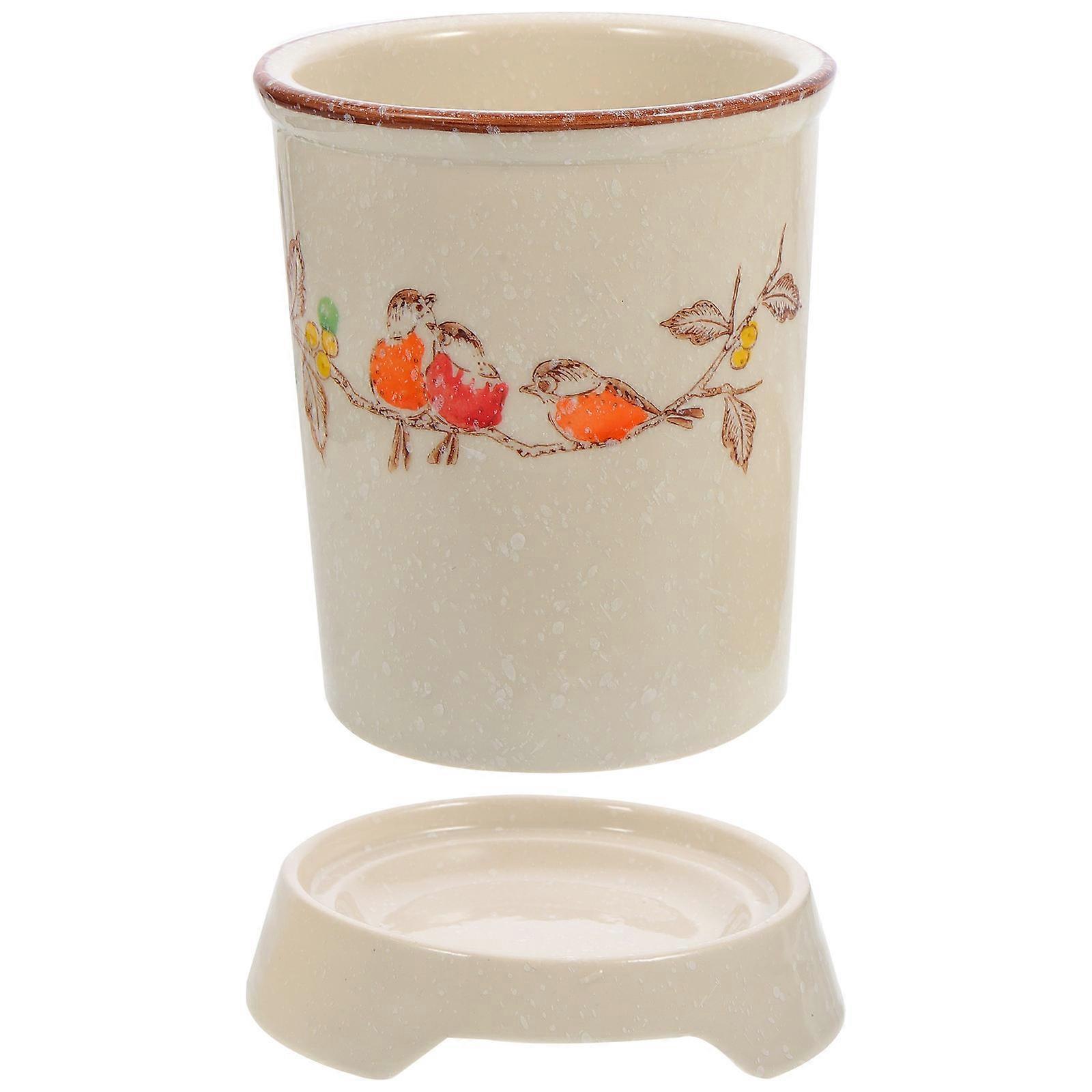 It looks like you're describing a product listing for a **Countertop Ceramic Chopstick Holder & Utensil Organizer**. Here's a polished and