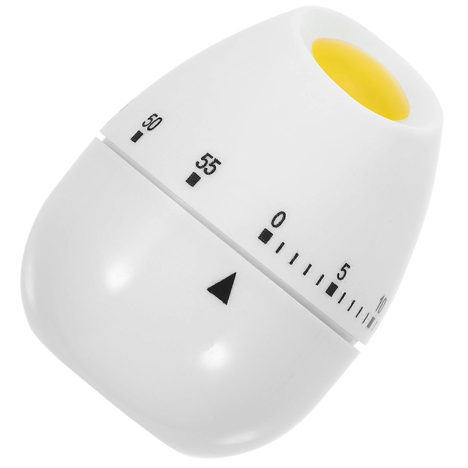 Cartoon Egg Shaped Mechanical Kitchen Timer for Cooking Countdown, No Battery Needed for Home and Classroom Use