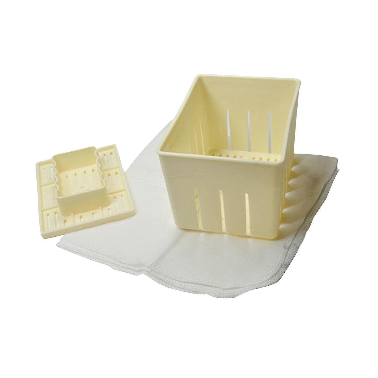 Homemade Tofu Press, Tofu Maker for Kitchen, Box with Cloth, Remove Water from Tofu